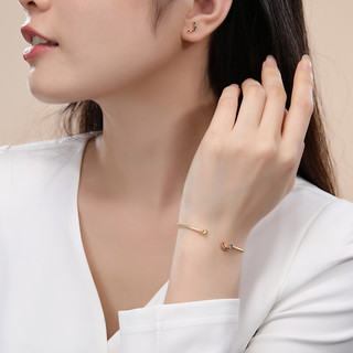 CHJ JEWELLERY 潮宏基 SDK39500004 自由彩虹活口18K黄金手镯 2g