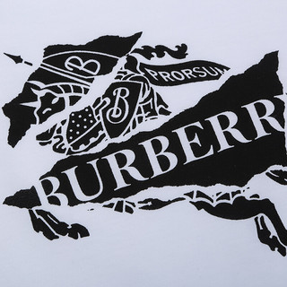 BURBERRY 博柏利 男士圆领短袖T恤 80070141 白色 XS