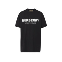 BURBERRY 博柏利 男士圆领短袖T恤 80094941 黑色 XL