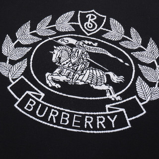 BURBERRY 博柏利 女士羊毛圆领针织衫 80083341 黑色 S