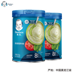 Gerber 嘉宝 混合蔬菜营养米粉250g*2