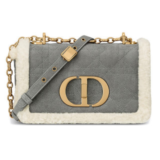 dior迪奥diorcaro系列女士单肩包m9241ummn灰色小号