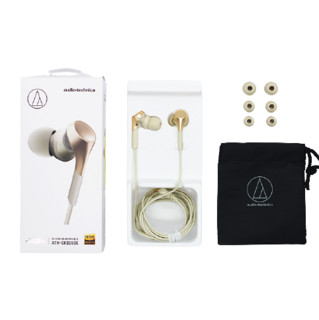 audio-technica 铁三角 ATH-CKS550X 入耳式动圈有线耳机 香槟金 3.5mm