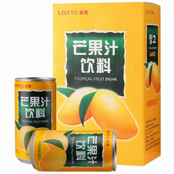 LOTTE 乐天 芒果汁 180ml*4罐