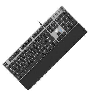 AULA 狼蛛 F2088 精英版 104键 有线机械键盘 黑色 国产黑轴 单光