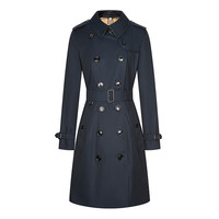 BURBERRY 博柏利 女士中长款风衣 切尔西版型 40733751 午夜色 6