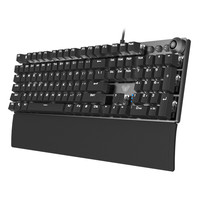 AULA 狼蛛 F2088 普通版 104键 有线机械键盘 黑色 国产青轴 单光