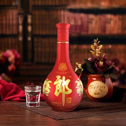 langjiu郎酒郎红花郎10十陈酿53度酱香型白酒558ml