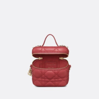 Dior 迪奥 Lady Dior系列 VANITY 女士超迷你手袋 S0918ONMJ_M68P 莓粉色