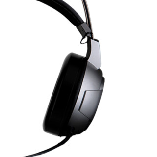 AULA 狼蛛 G91 耳罩式头戴式动圈有线耳机 曜石黑 七彩光 USB口7.1