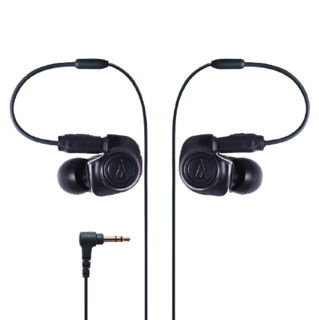 audio-technica 铁三角 ATH-IM50 入耳式挂耳式动圈有线耳机 黑色 3.5mm