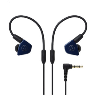 audio-technica 铁三角 ATH-LS50iS 入耳式挂耳式动圈有线耳机 藏青色 3.5mm