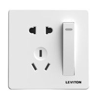 LEVITON 立维腾 拉斯维加斯系列 K62-LZ151-02W 一开五孔插座