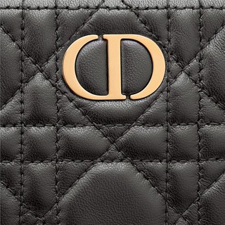 Dior 迪奥 DIOR CARO系列 女士小羊皮手拿包 S5043UNSQ_M900 黑色
