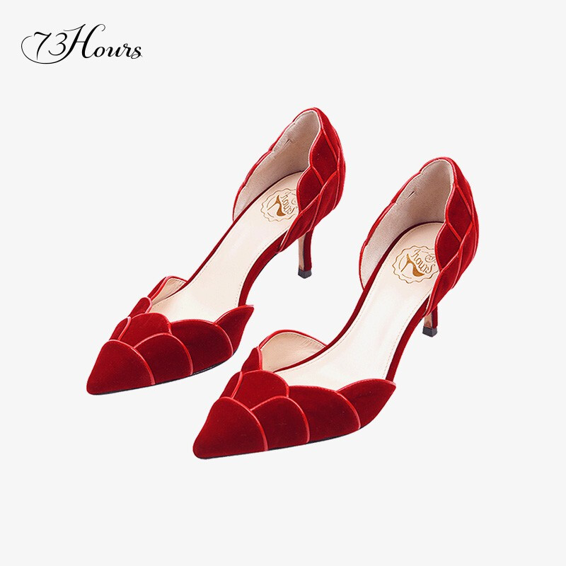 73hours 高跟73小时 73H1641031-02 女士高跟鞋  红色 37