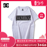 DC SHOES DCSHOECOUSA/DC 纯棉圆领运动短袖T恤男夏款潮牌GDYZT18202-WBB0