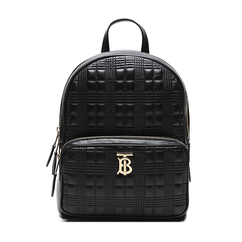 BURBERRY 博柏利 女士皮质双肩包 80196011 黑色