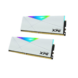 ADATA 威刚 XPG系列 龙耀 D50 DDR4 3600MHz RGB 台式机内存 灯条 釉白 32GB 16GB*2