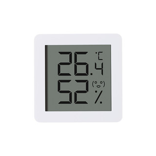 秒秒测 温湿度计 小电子温度计室内 家居家用室温计 笑脸温度表米白（Mini版）