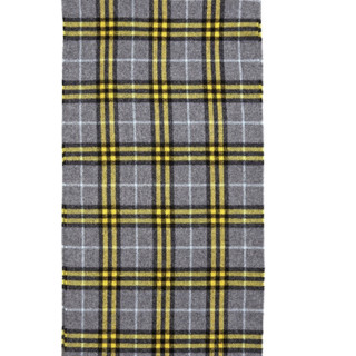 BURBERRY 博柏利 女士羊绒围巾 4075210 灰/黄 180*30cm