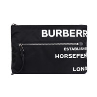 BURBERRY 博柏利 Horseferry系列 男女款尼龙收纳包 80147561 黑色