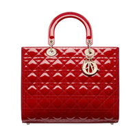 Dior 迪奥 Lady Dior系列 女士大号手袋 M0566OWCB_M323 樱桃红