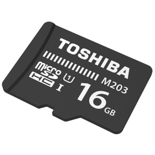 TOSHIBA 东芝 M203 Miccro-SD存储卡 16GB（UHS-1、U1、C10）