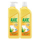 AXE 斧头 牌（AXE）柠檬芦荟护肤洗洁精1.18kg*2瓶  快速去油 维E呵护不伤手