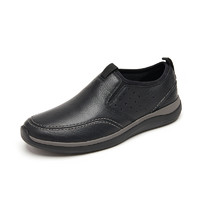 Clarks 其乐 Garratt Step盖拉特系列 男士休闲皮鞋 261487247 黑色 42.5