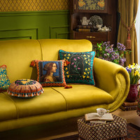 范居态度 范居西蒙古典艺术抱枕复古轻奢客厅沙发靠背欧式长条腰枕床上靠垫