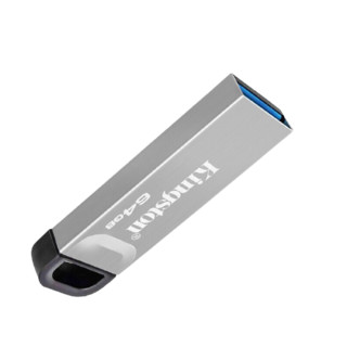 Kingston 金士顿 DTKN USB 3.2 U盘 银色 64GB USB+苹果转接头