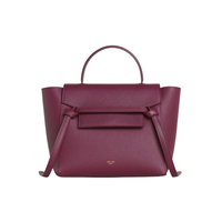 CELINE 思琳 Belt系列 MICRO 女士粒面牛皮革手袋 189153ZVA 33AC 阿萨伊浆果紫