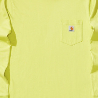 carhartt WIP 男士圆领长袖T恤 022094G 黄色 XL