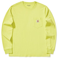 carhartt WIP 男士圆领长袖T恤 022094G 黄色 XL