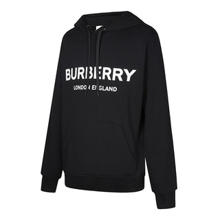 BURBERRY 博柏利 男士连帽卫衣 80095091 黑色 XL