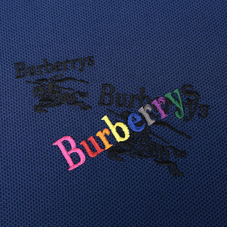 BURBERRY 博柏利 男士短袖POLO衫 80009031 靛蓝 M