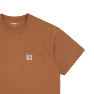 carhartt WIP 男士圆领短袖T恤 201012E 棕色 XL