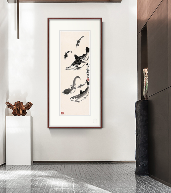 橙舍 齐白石《长年大贵》120cm x 60cm 国画限量纪念版画