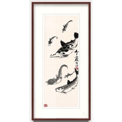 橙舍 齐白石《长年大贵》120cm x 60cm 国画限量纪念版画