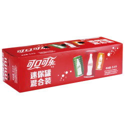 cocacola可口可乐迷你罐混合装200ml12罐箱