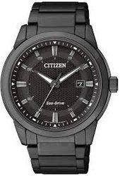 CITIZEN 西铁城 Citizen Black Dial Black Ion-plated Mens Watch BM7145-51E