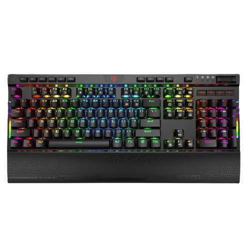 E.T I119 刀锋 116键 有线机械键盘 黑色 国产黑轴 RGB