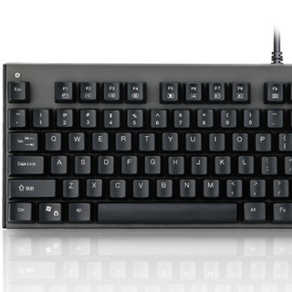 E.T K1 104键 有线机械键盘 黑色 高特青轴 无光