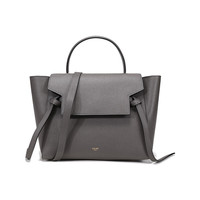 CELINE 思琳 Belt系列 MINI大号 女士粒面牛皮革手袋 189103ZVA 10DC 灰色