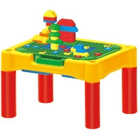 BanBao 邦宝 多功能积木桌大颗粒3-6岁益智拼装玩具儿童游戏学习桌子9038-1（带凳子款）