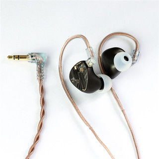铄耳（SHUOER） EJ07M 七单元静电圈铁耳机入耳式金属动圈动铁HIFI发烧音乐耳塞 金属黑 3.5标准版