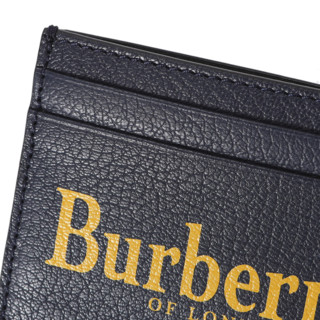 BURBERRY 博柏利 男士羊皮卡包 80059841 霓彩蓝/古典绿色