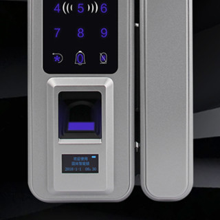 GSON 固尚 GSON-6601S2 智能玻璃门锁 银色