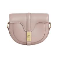 CELINE 思琳 16系列 BESACE 女士小号缎面牛皮革手袋 188013BEY 25VP 复古粉红色