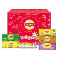 Lipton 立顿 茶包缤纷装 5口味 245g（绿茶50g+黄牌精选红茶50g+茉莉花茶50g+韵香乌龙茶50g+豪门伯爵红茶37.5g）